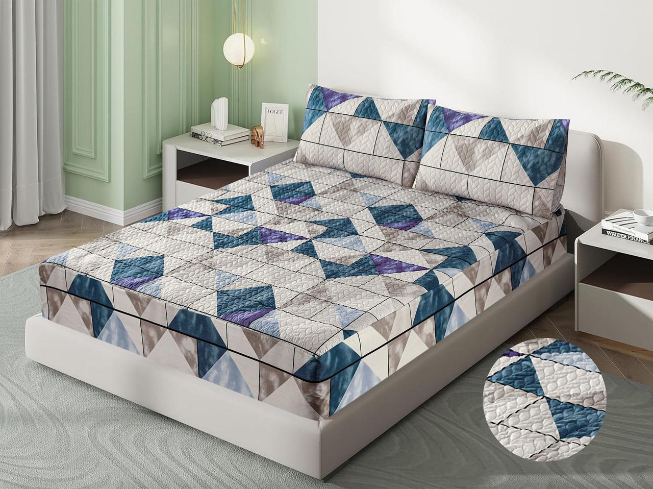 Mat Printed Quilted Ultrasonic 100% Waterproof Mattress Cover For Double Bed Fitted Mattress Protector Anti Sleep Bed Sheet With Pillow Covers