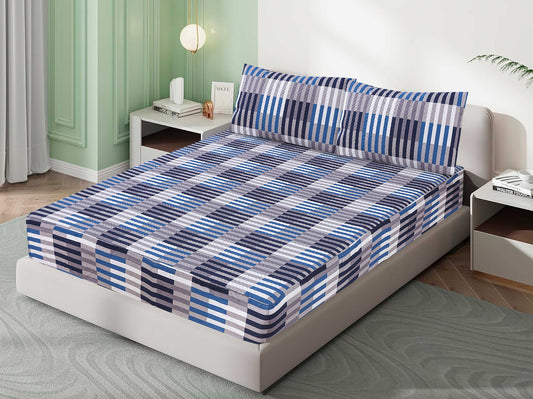 Mat Printed Quilted Ultrasonic 100% Waterproof Mattress Cover For Double Bed Fitted Mattress Protector Anti Sleep Bed Sheet With Pillow
