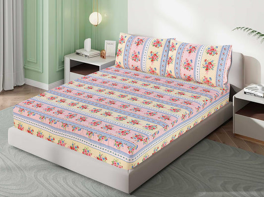 Mat Printed Quilted Ultrasonic 100% Waterproof Mattress Cover For Double Bed Fitted Mattress Protector Anti Sleep Bed Sheet With Pillow