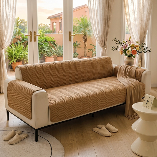 Mat Ultrasonic Sofa Cover-Sofa Runner (Copper)